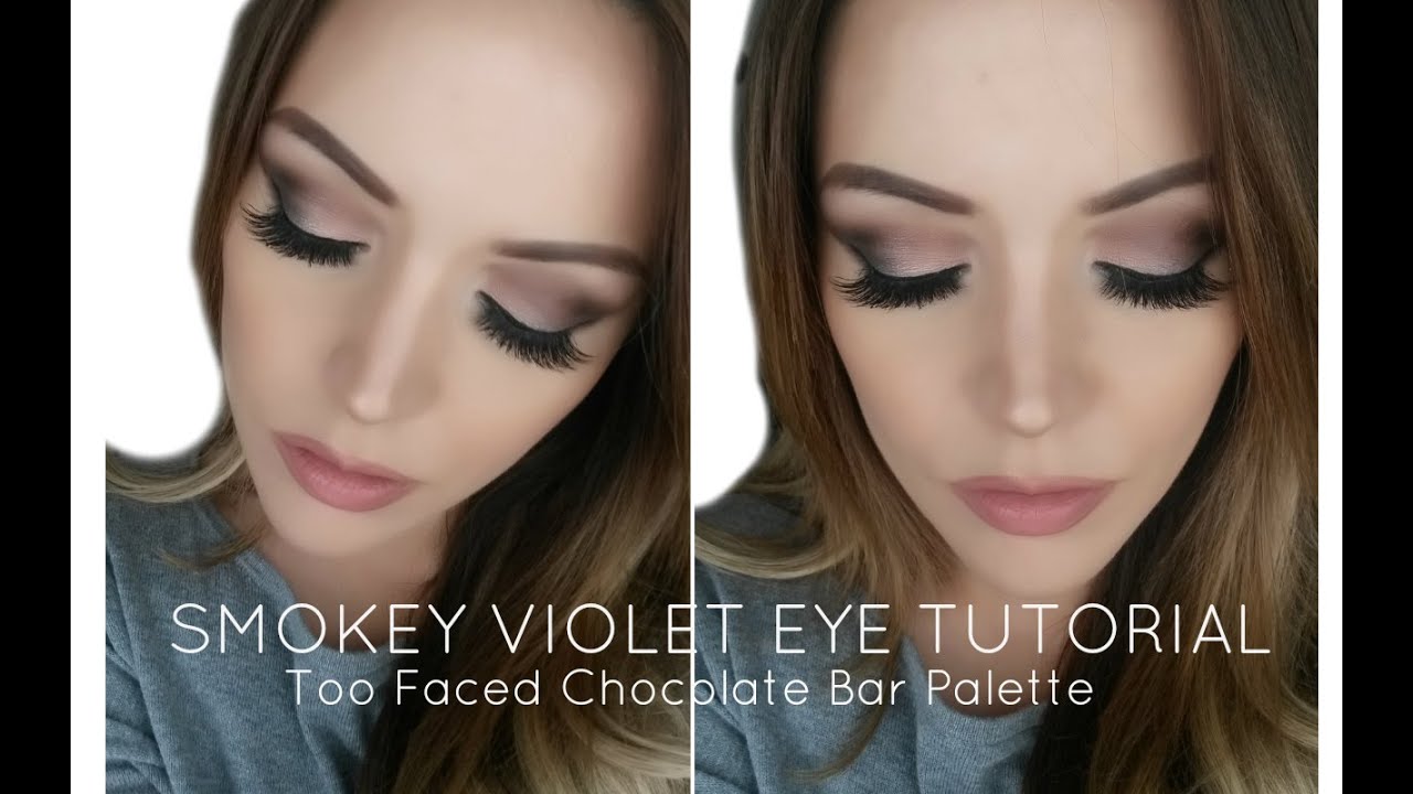Smokey Violet Eyes using the Too Faced Chocolate Bar Palette | Laura Sommerville