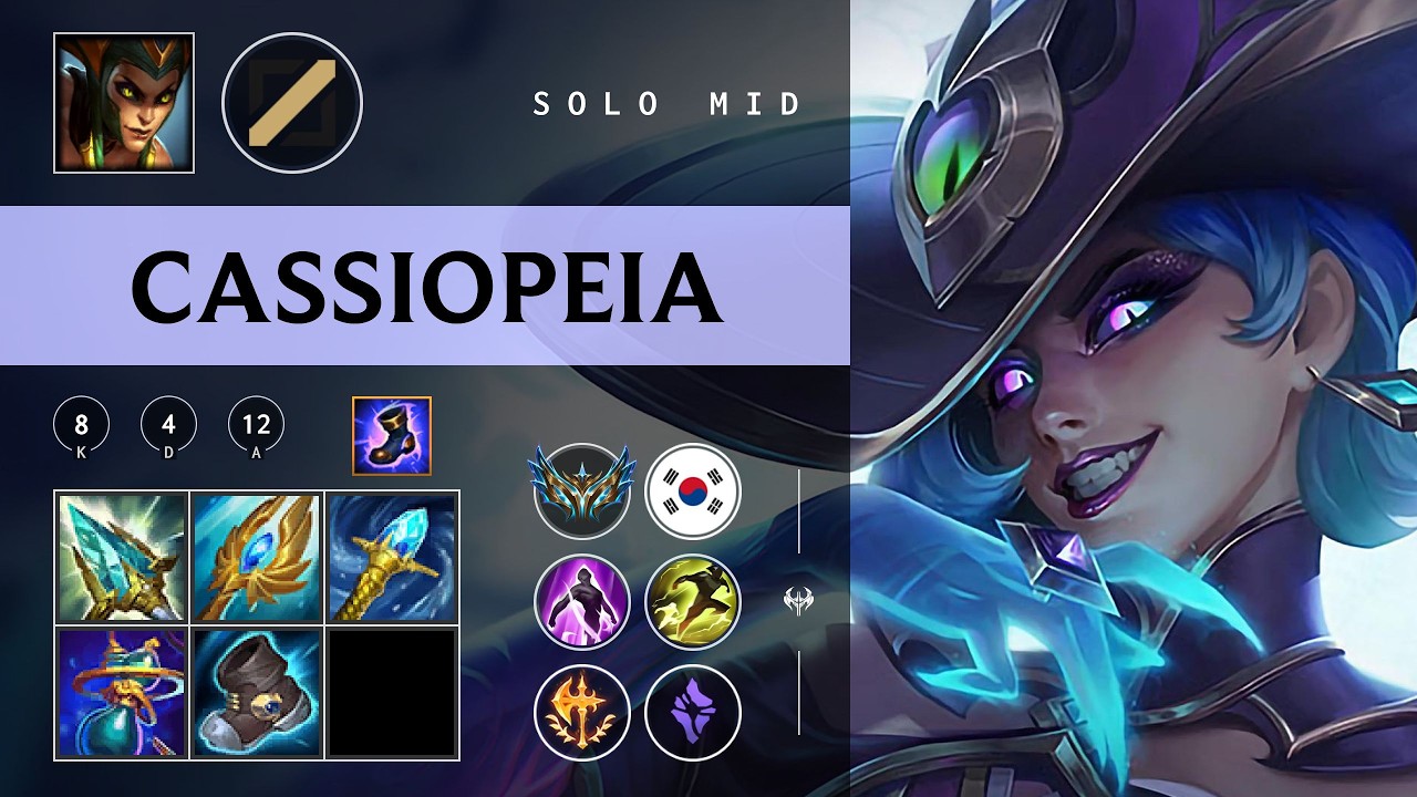 Cassiopeia Mid vs Twisted Fate - KR Challenger Patch 26.07