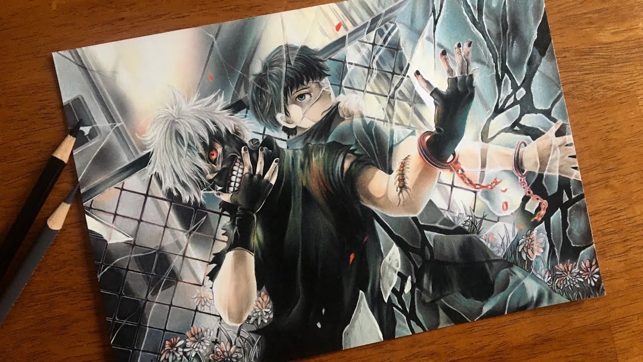Drawing Kaneki Ken | Tokyo Ghoul