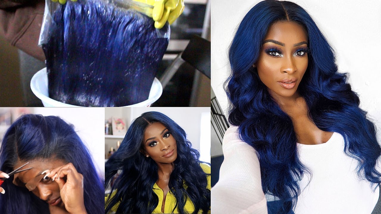 GET THIS NAVY BLUE HAIR IN MINUTES!!! FT ALI JULIA HAIR