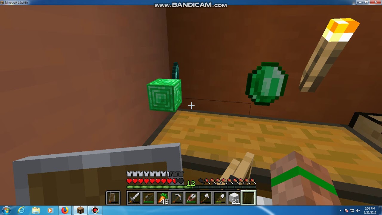 19W08b Minecraft Item Dupe
