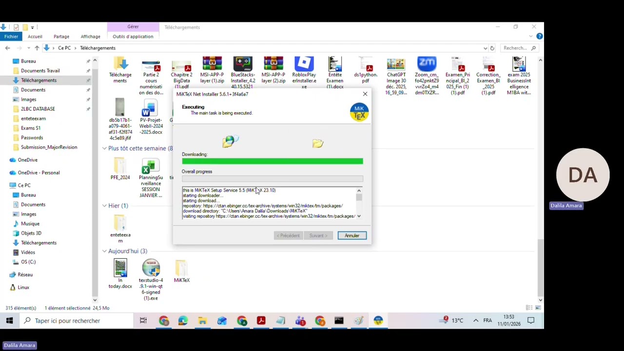 Overleaf limité en espace ? Travailler en local avec MiKTeX et TeXstudio