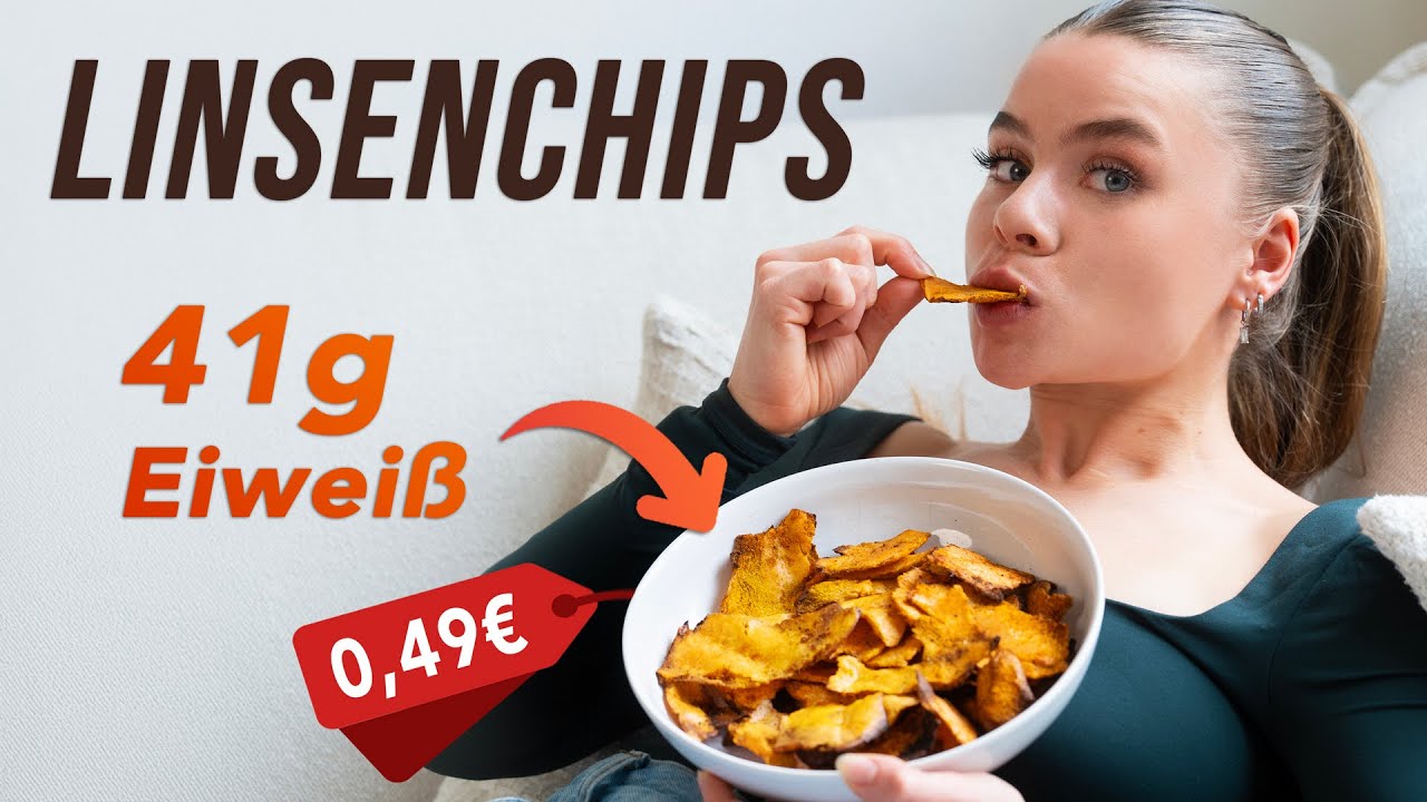 0,49€ für 41g Eiweiß: Selbstgemachte Linsenchips!🤤