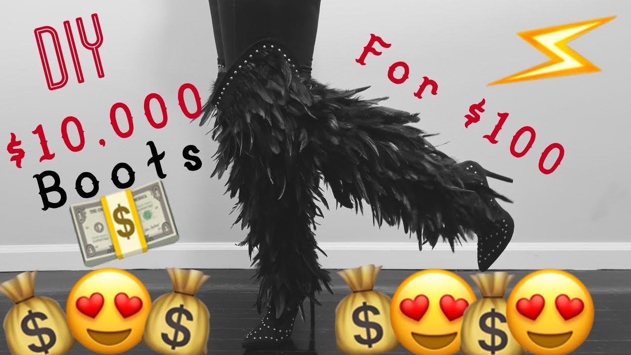 DIY | $10,000 Boots for less than $100 | BellaGemaNails