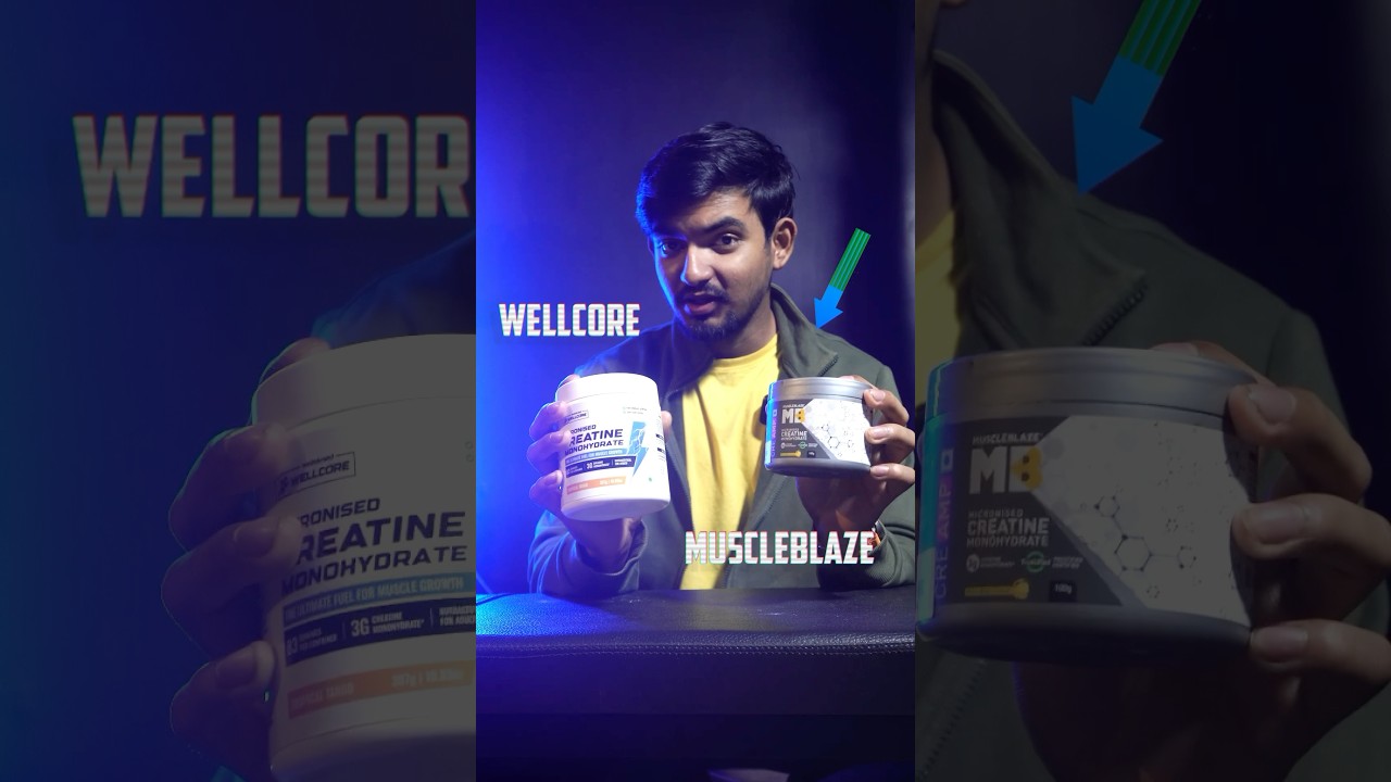 Wellcore vs Muscleblaze Creatine 😂😂