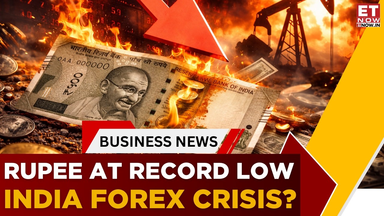 Indian Rupee Crashes To 92.35/$ | Rupee Hits Record Low! Oil Shock From West Asia Crisis | ET Now