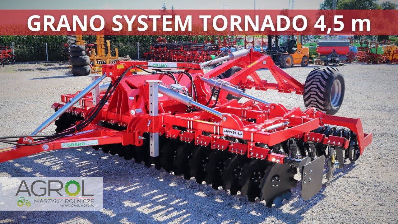 Brona talerzowa GRANO-SYSTEM Tornado 4,5 m (PPHU AGROL Wr&oacute;blewo)