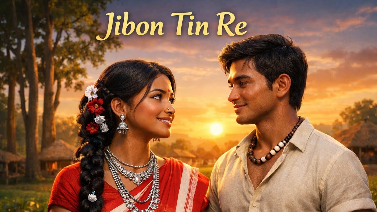 Jibon Tin Re | New Santhali AI Romantic Song 2025 | Santhali Love Story | Tribal Music #santhalisong