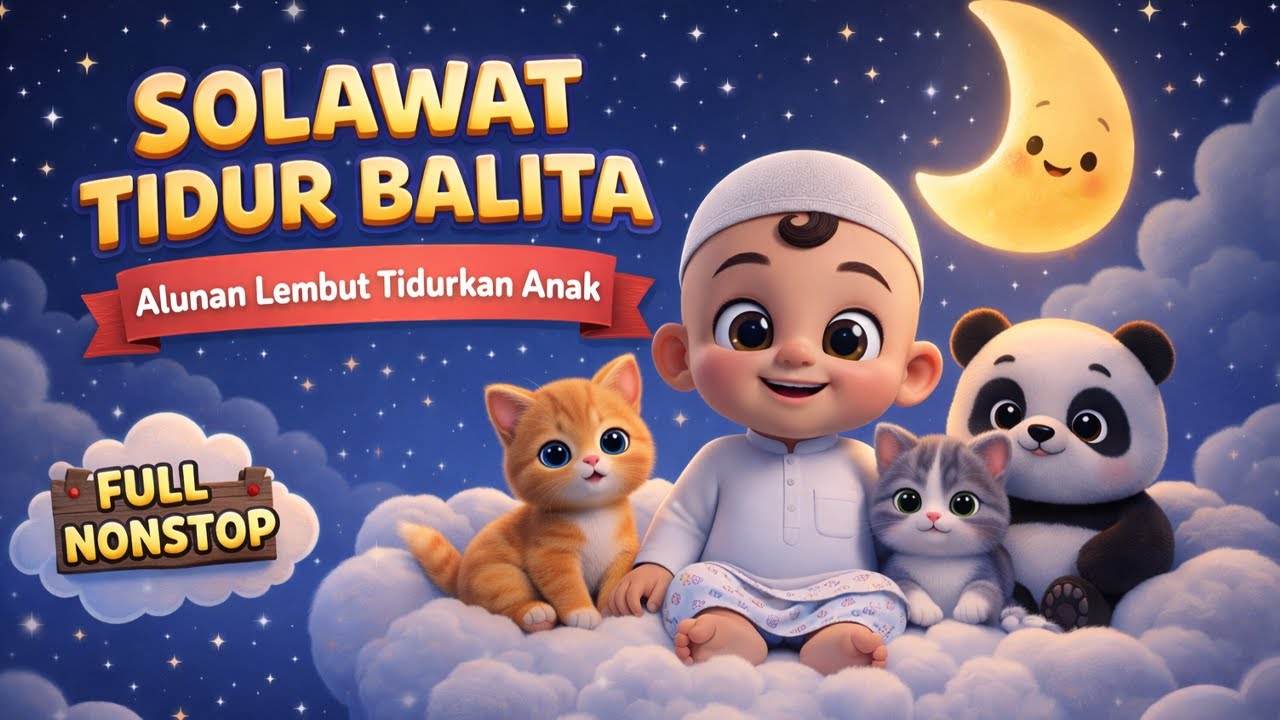 Solawat Tidur Anak FULL NONSTOP - Anak Auto Tidur 10 Menit Kemudian! 😴🌙| Solawat Tidurkan Anak Bayi🌙