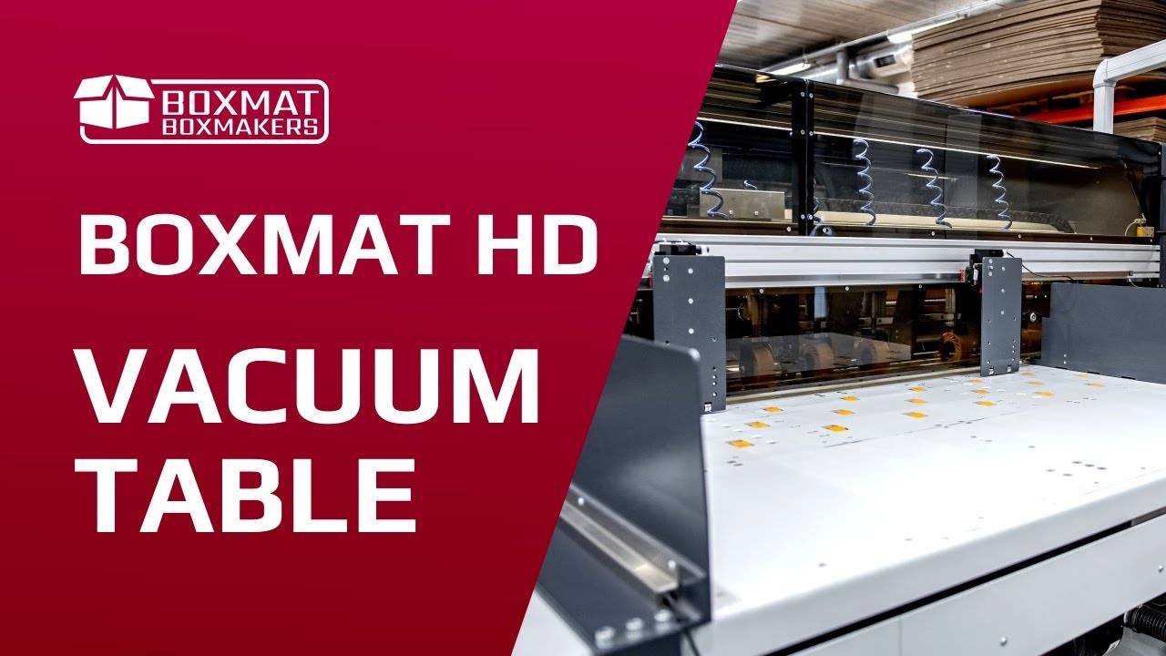 BOXMAT HD | Vacuum Table. Box making machine for corrugated cardboard boxes