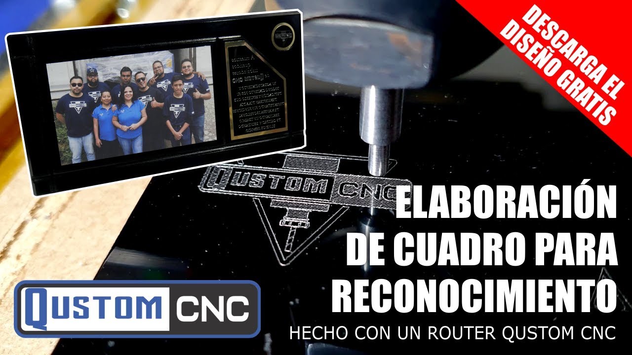 ELABORACIÓN DE CUADRO PARA DIPLOMA HECHO CON UN ROUTER CNC | QUSTOM CNC