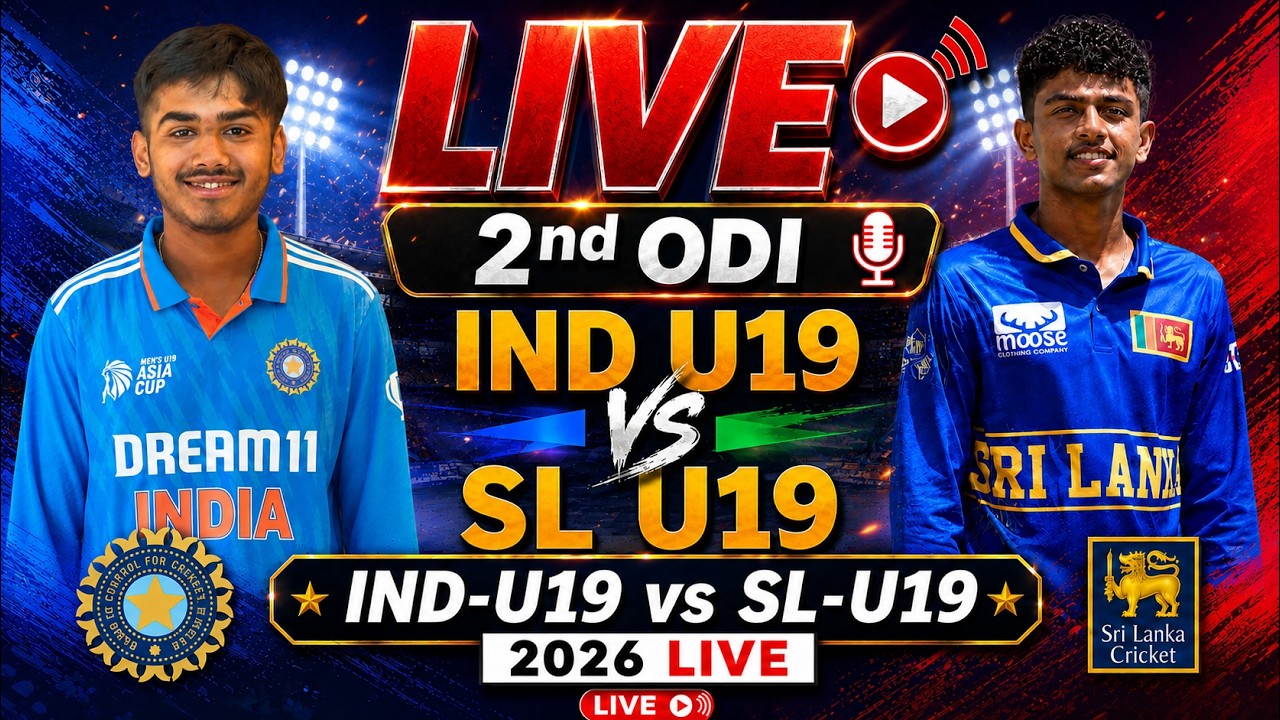 🔴Live : IND U19 vs SL U19 2nd ODI Live | India U19 vs Sri LankaU19 Live Commentary | Commentary 2026