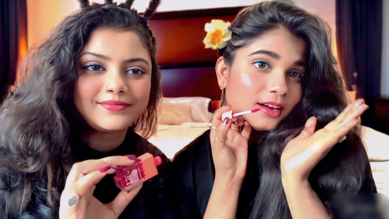 ASMR | Doing My Friend Relaxing Party Makeup |💄✨