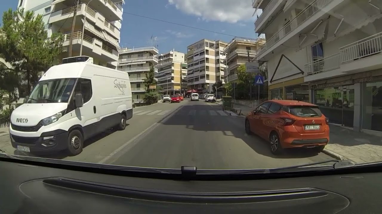 Driving Through Kavala Greece