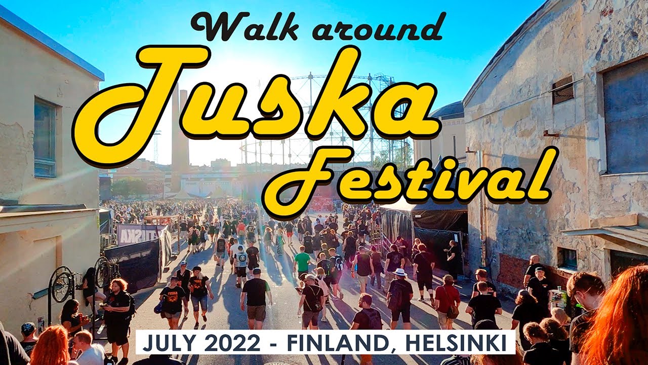 Helsinki Walk: Tuska Open Air Metal Festival, July 3rd 2022, Finland [4K]
