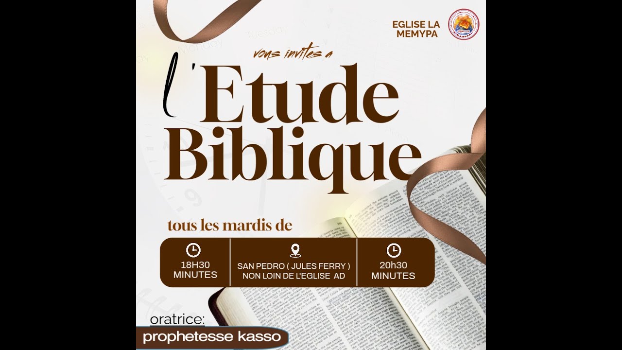 L'ECOLE DU MINISTERE AVEC LA PROPHETESSE KASSO. 06/01/2026