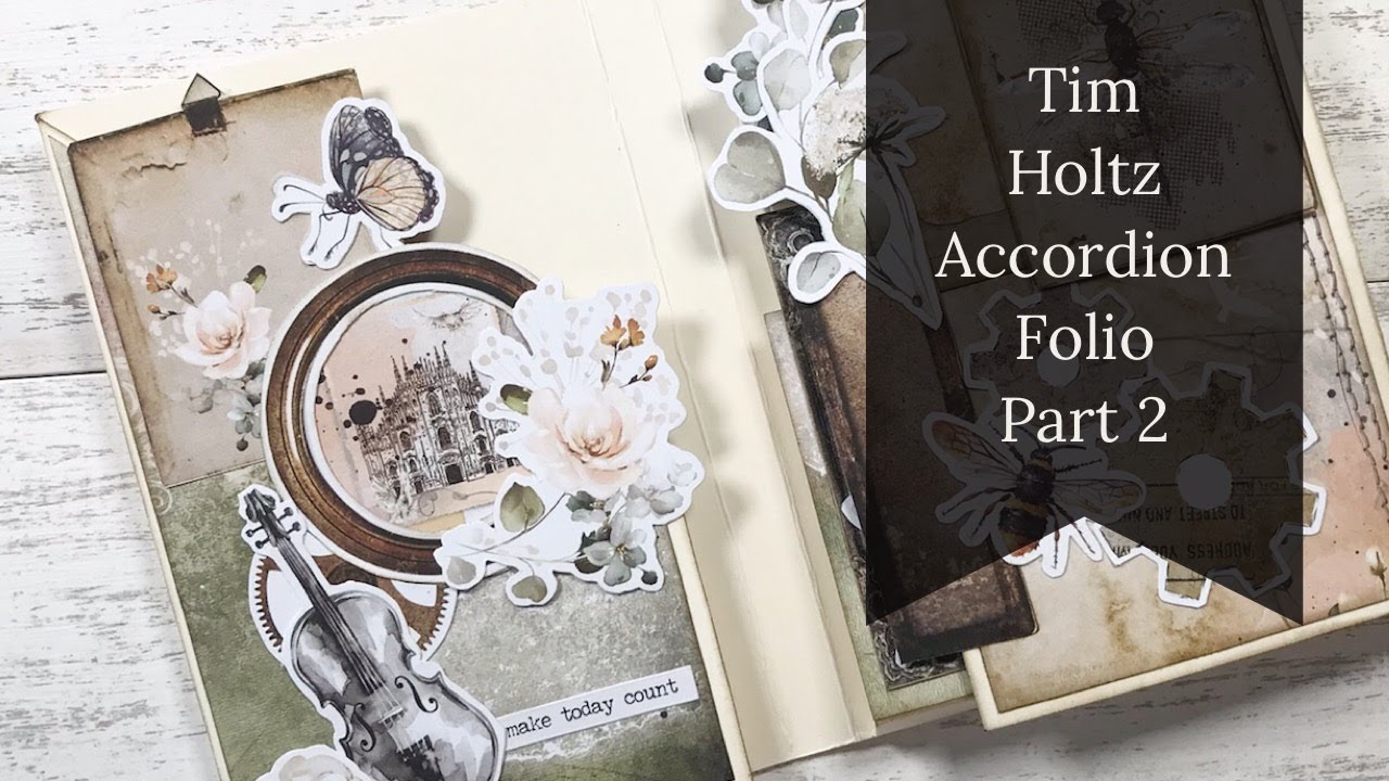 Tim Holtz Accordion Folio Process / Tutorial Part 2