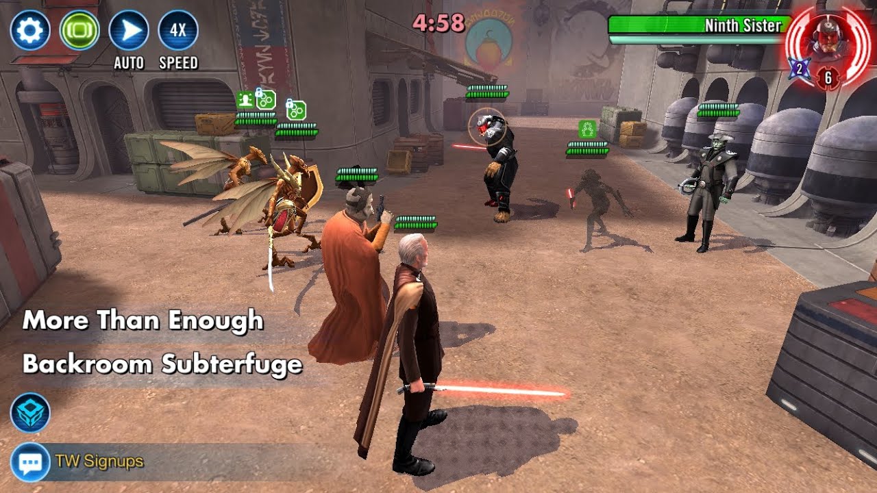 Nute Gunray Seperatists (Trench FDC) vs Slow Inquisitors |3v3 Grand Arena SWGOH|