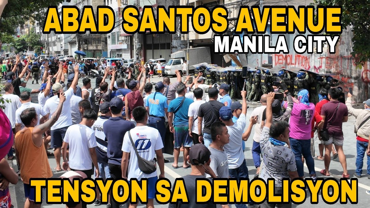 PART 2: DEMOLITION SCENE IN ABAD SANTOS AVE.| MANILA CITY IN [4K] TENSYON SA DEMOLISYON.