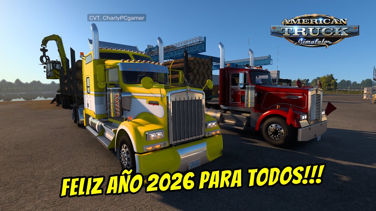 CONVOY DE AÑO VIEJO CON CHARLYPCGAMER EN ATS 1.57 #modsats #ats