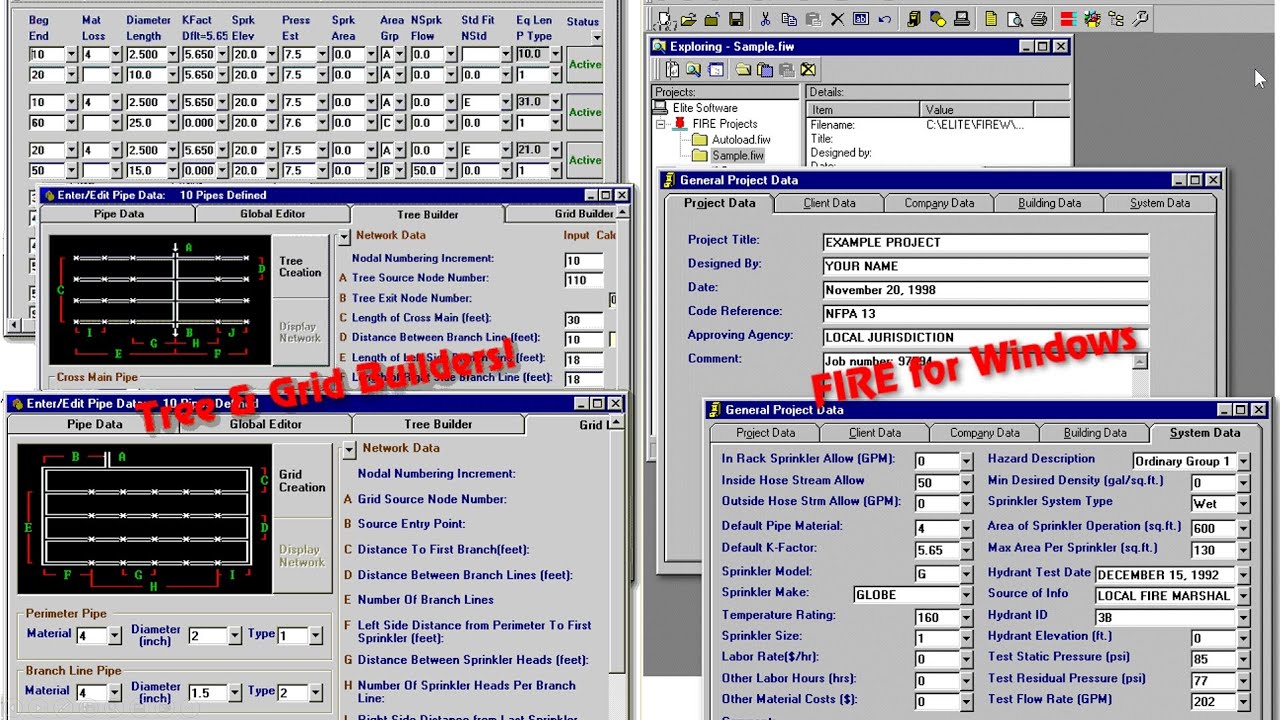 PROGRAMAS DE CALCULO HIDRAULICOS ROCIADORES   ELITE FIRE