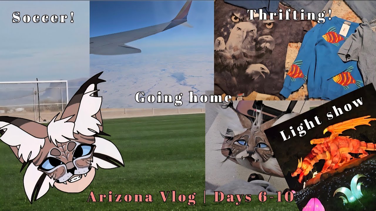 Soccer, Lightshow, and Thrifting! | Arizona Vlog Days 6-10 | FINAL PART