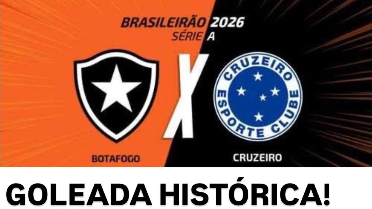 JOGO INACREDITÁVEL! BOTAFOGO COLOCA O CRUZEIRO NA RODA E APLICA GOLEADA.