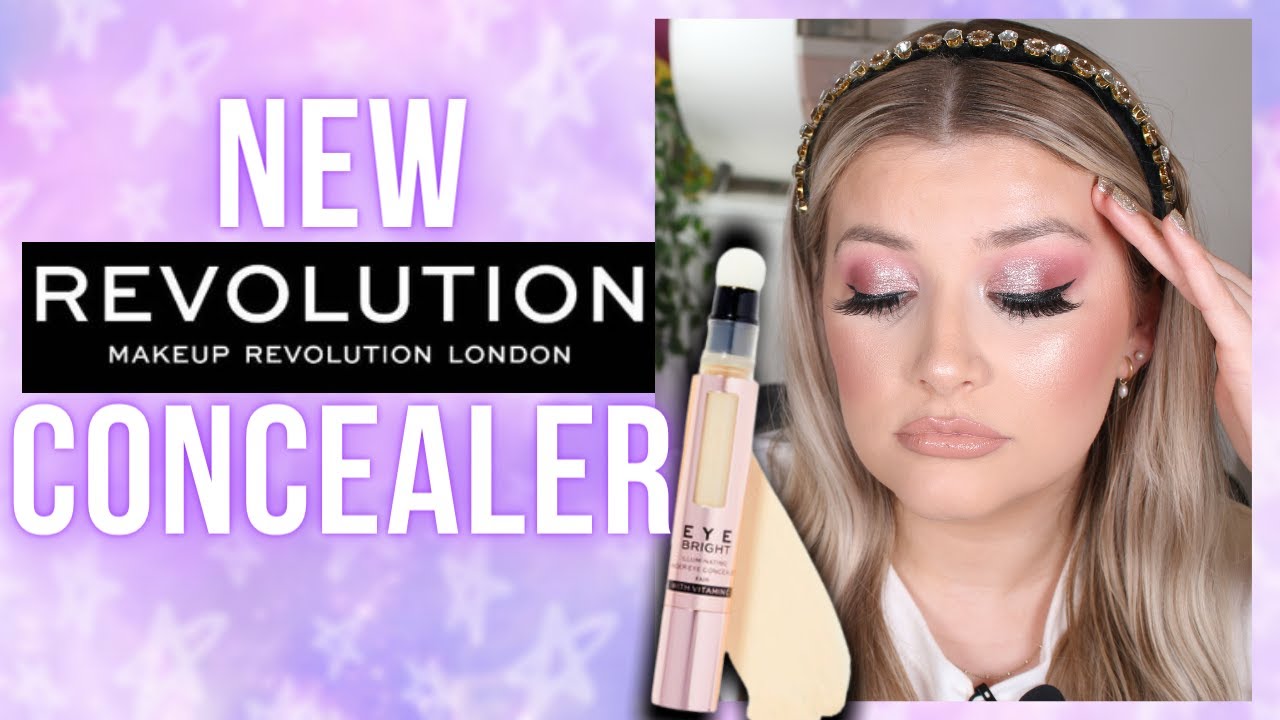 MAKEUP REVOLUTION EYE BRIGHT ILLUMINATING UNDER EYE CONCEALER REVIEW | Shade Fair | Luce Stephenson