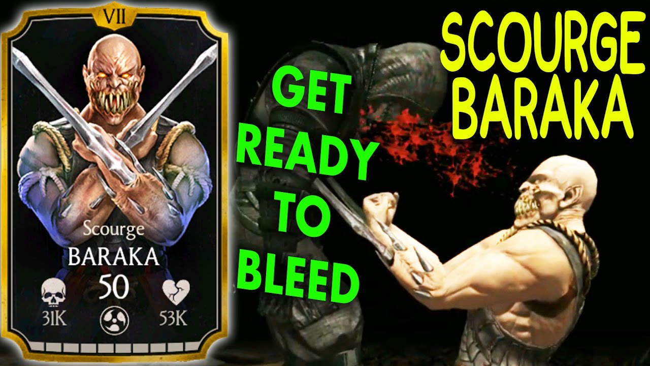MKX Mobile 1.13 Update. SCOURGE BARAKA Gameplay + Review! NOT IMPRESSED...