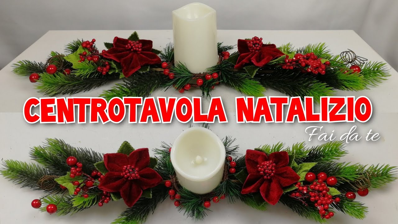 FAI DA TE DI NATALE: CENTROTAVOLA NATALIZIO FACILE ED ECONOMICO DA FARE IN 2 MINUTI