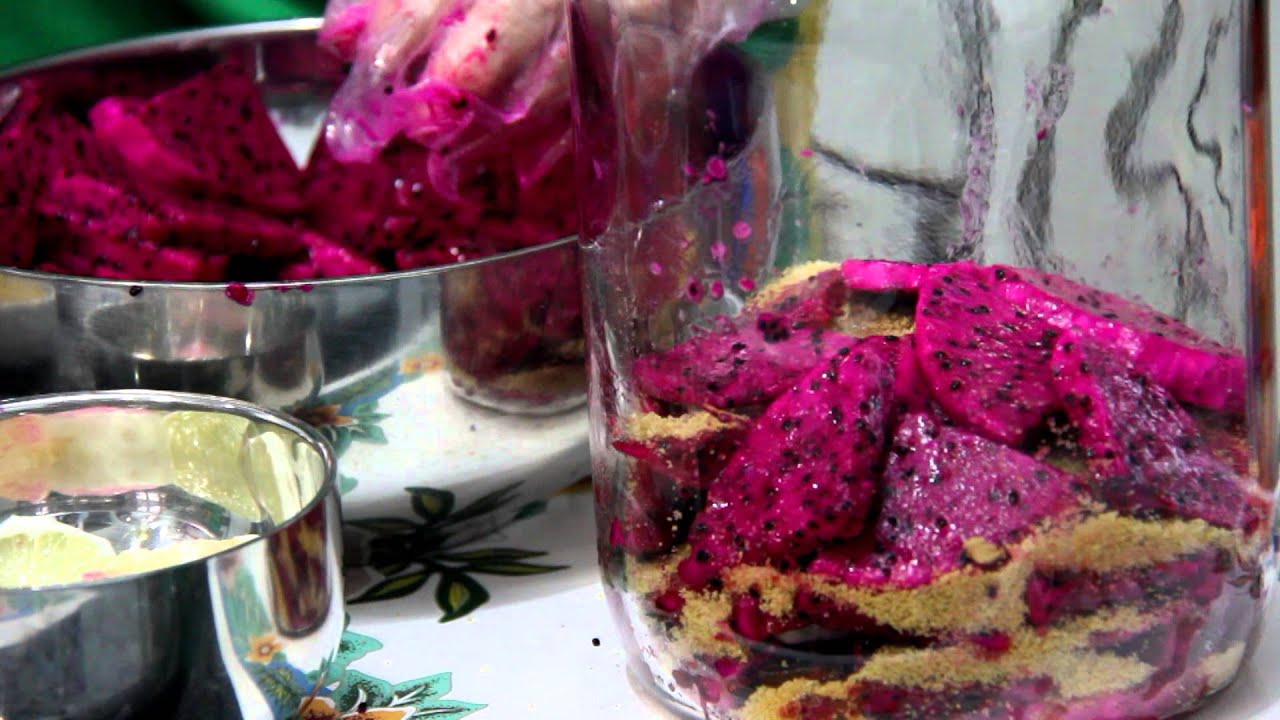 Dragon fruits enzyme production