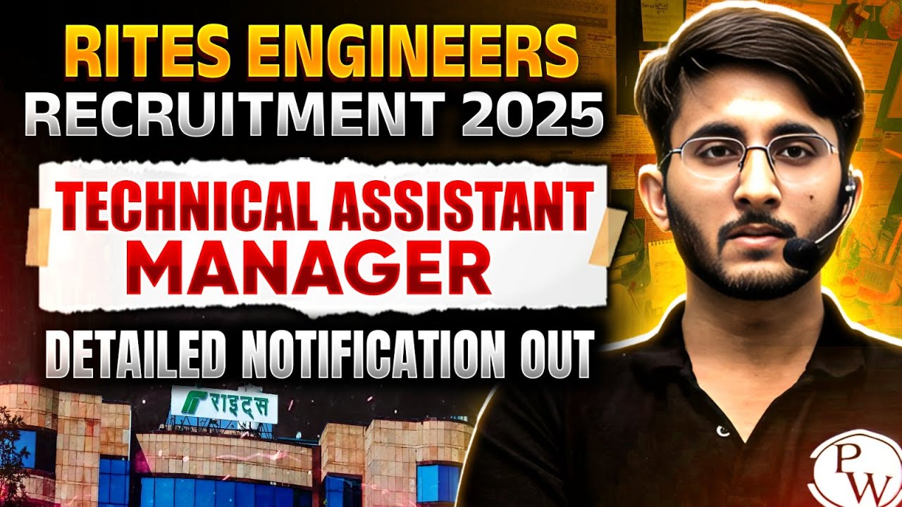 RITES Recruitment 2025 | Technical Assistant Manager | Salary & Allowances | Notification Out