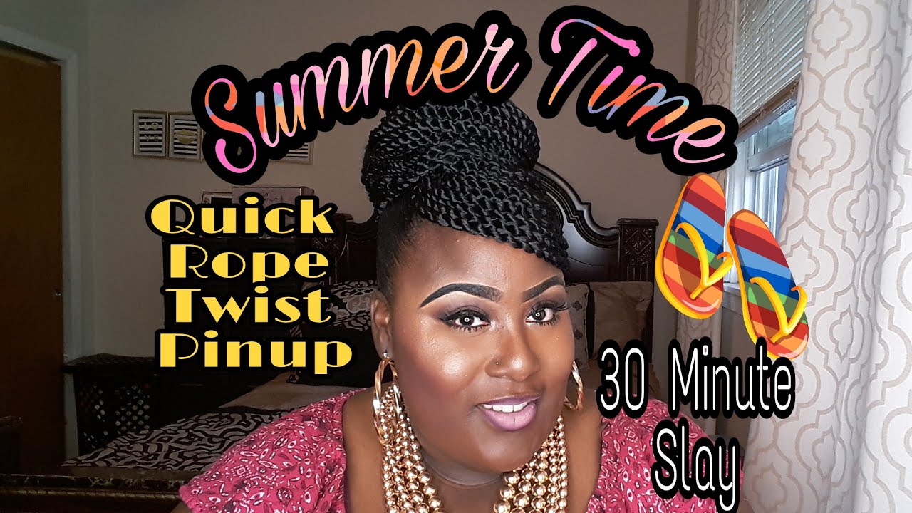 Quick(30 min) Rope Twist Pinup: Summer Styling