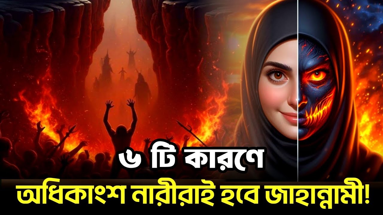 ছয় কারণে অধিকাংশ নারীরাই যাবে জাহান্নামে। জাহান্নাম থেকে কিভাবে বাঁচবেন? Alokito Islam 