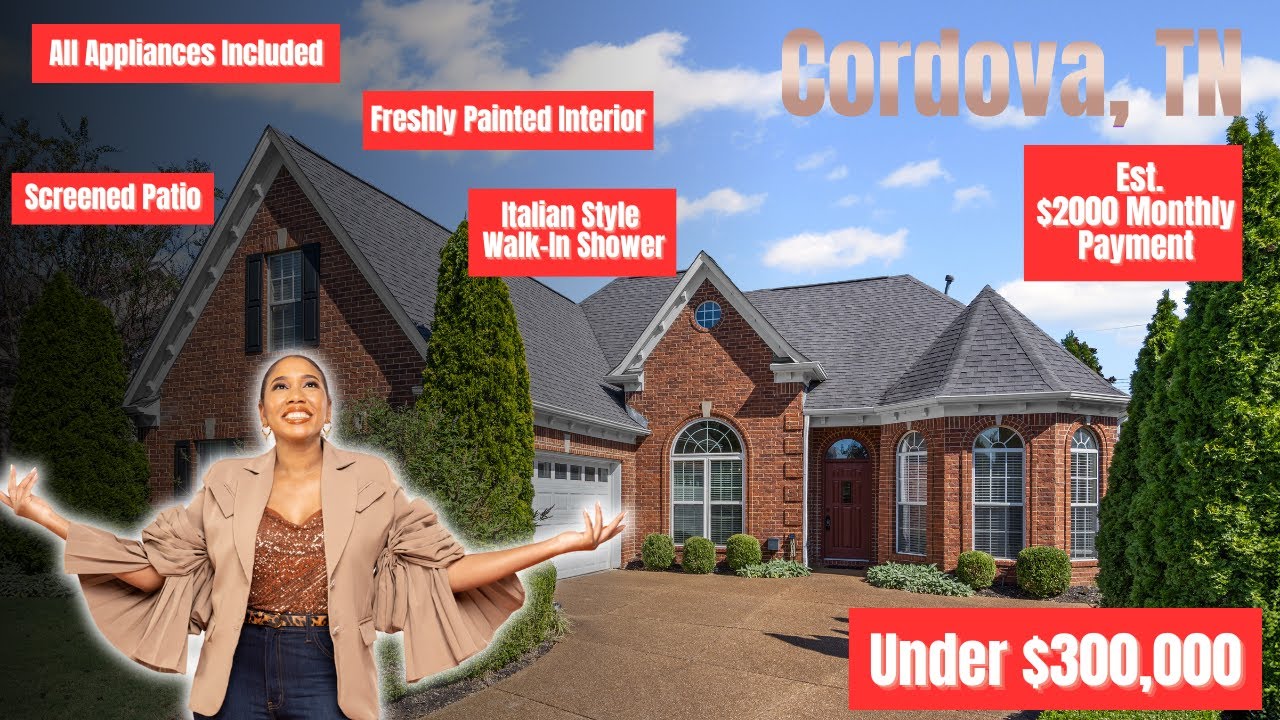 10171 Breezy Ridge Cove, Cordova, TN | 4 Bedrooms/ 2 Bathroom Home Under $300,000