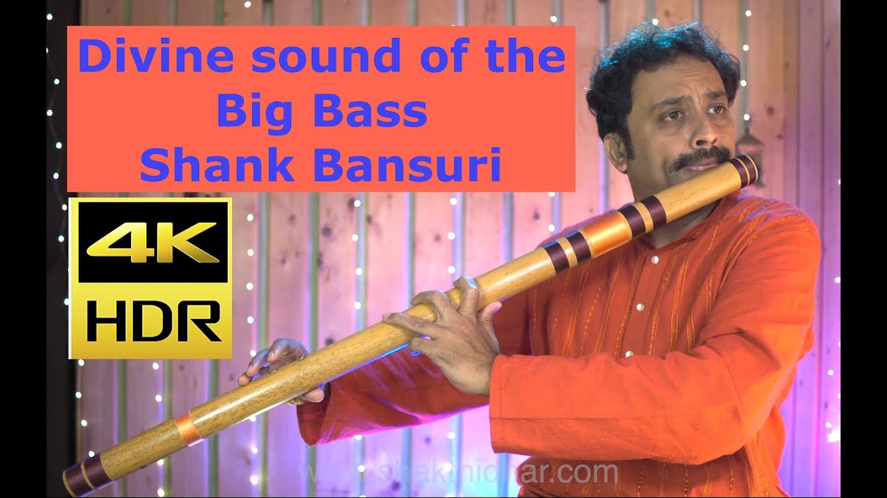 Morning Meditation with Divine Sound of the #Bass Shank #bansuri Shaktidhar | Raga Basant Mukhari |