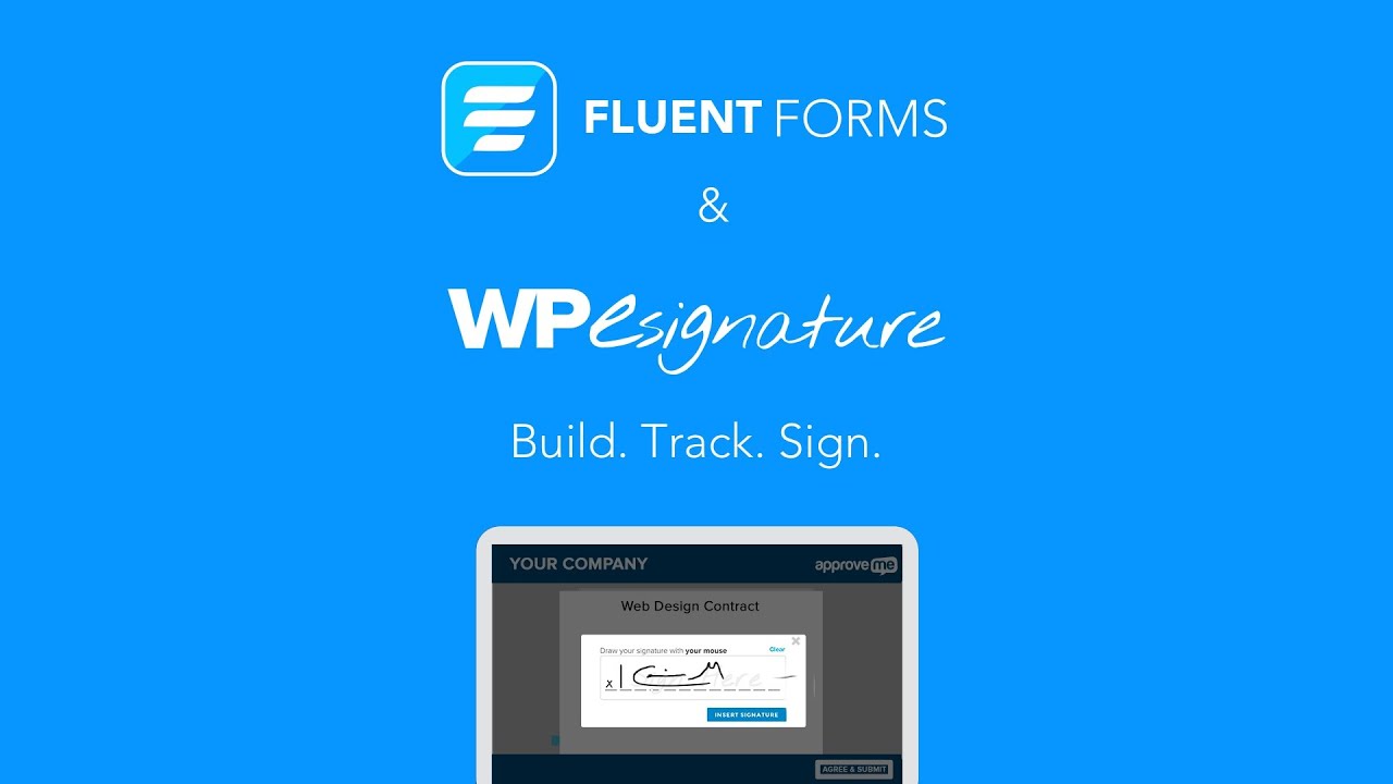 Fluent Forms Signature & PDF Add-On Tutorial by WordPress WP E-Signature (ApproveMe.com)
