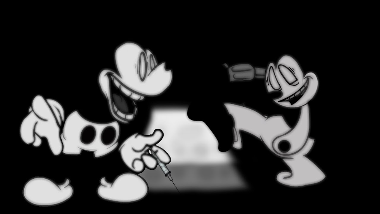【FNF】Satanic Static but Mickey Mouse and Oswald sings it