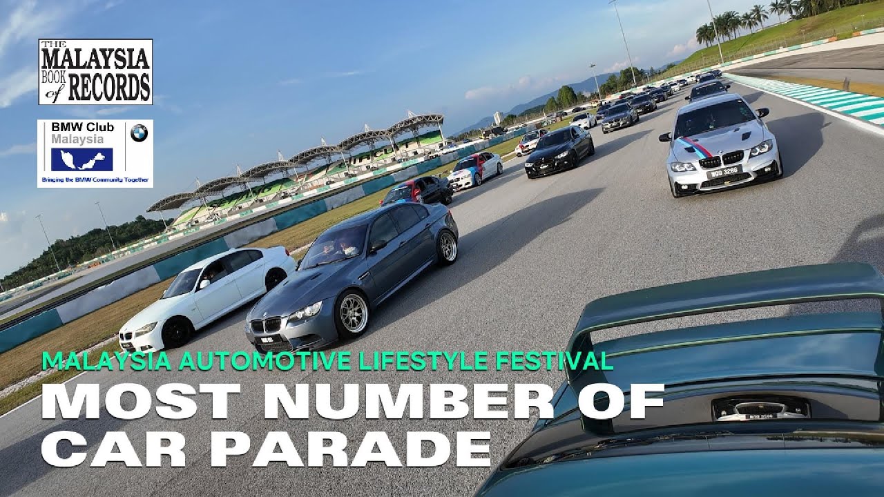 Most Number of Car Track Parade on MALF