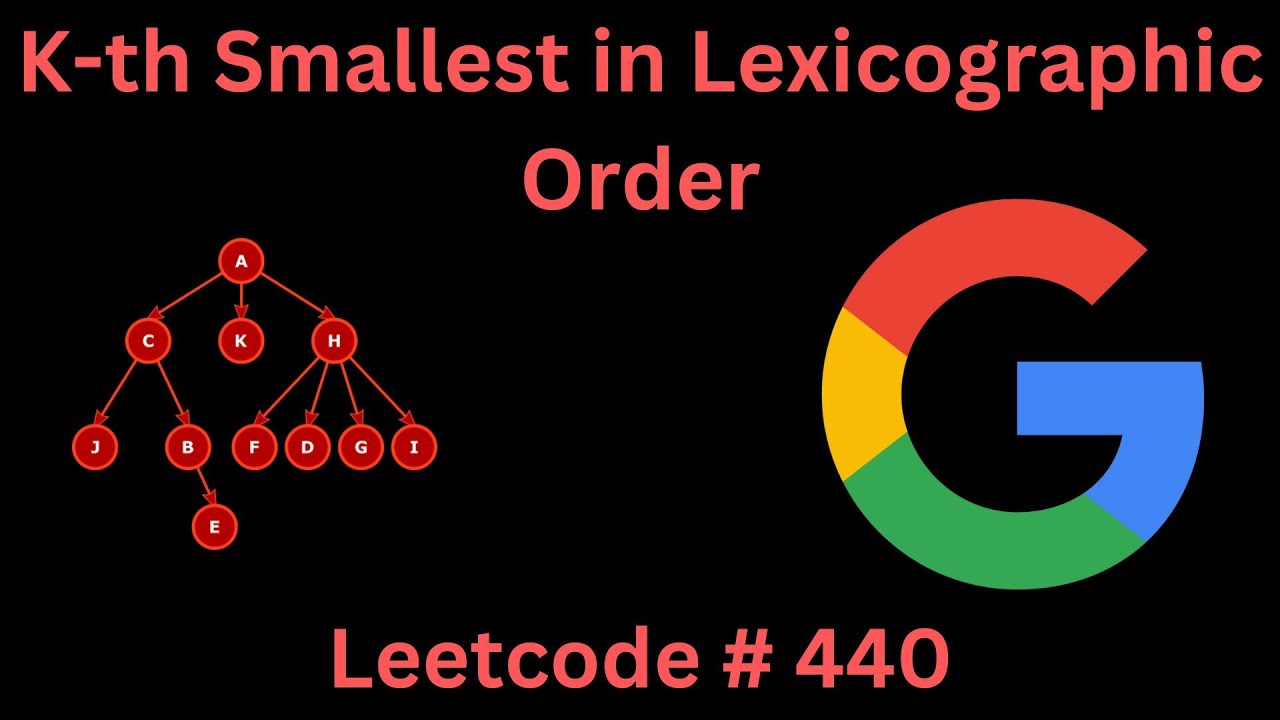 K-TH SMALLEST IN LEXICOGRAPHIC ORDER | LEETCODE 440 | PYTHON TREE SOLUTION