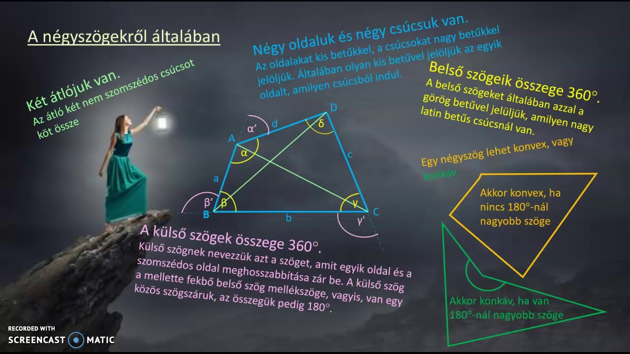 Négyszögek tulajdonságai