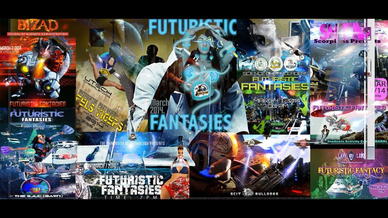 UTECH CHEERLEADING 2014 Warm Up #FuturisticFantasies