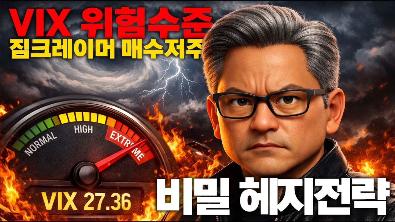S&P 연내 최저점! 선수만 아는 VIX 헤지 전략? 다음주 GTC 발표로 폭등할 종목들?