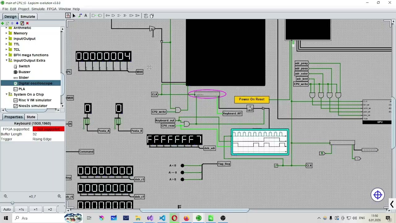 IslemciTasarimi_26::32bit_t0:: Klavye ve Kablo Ormanı