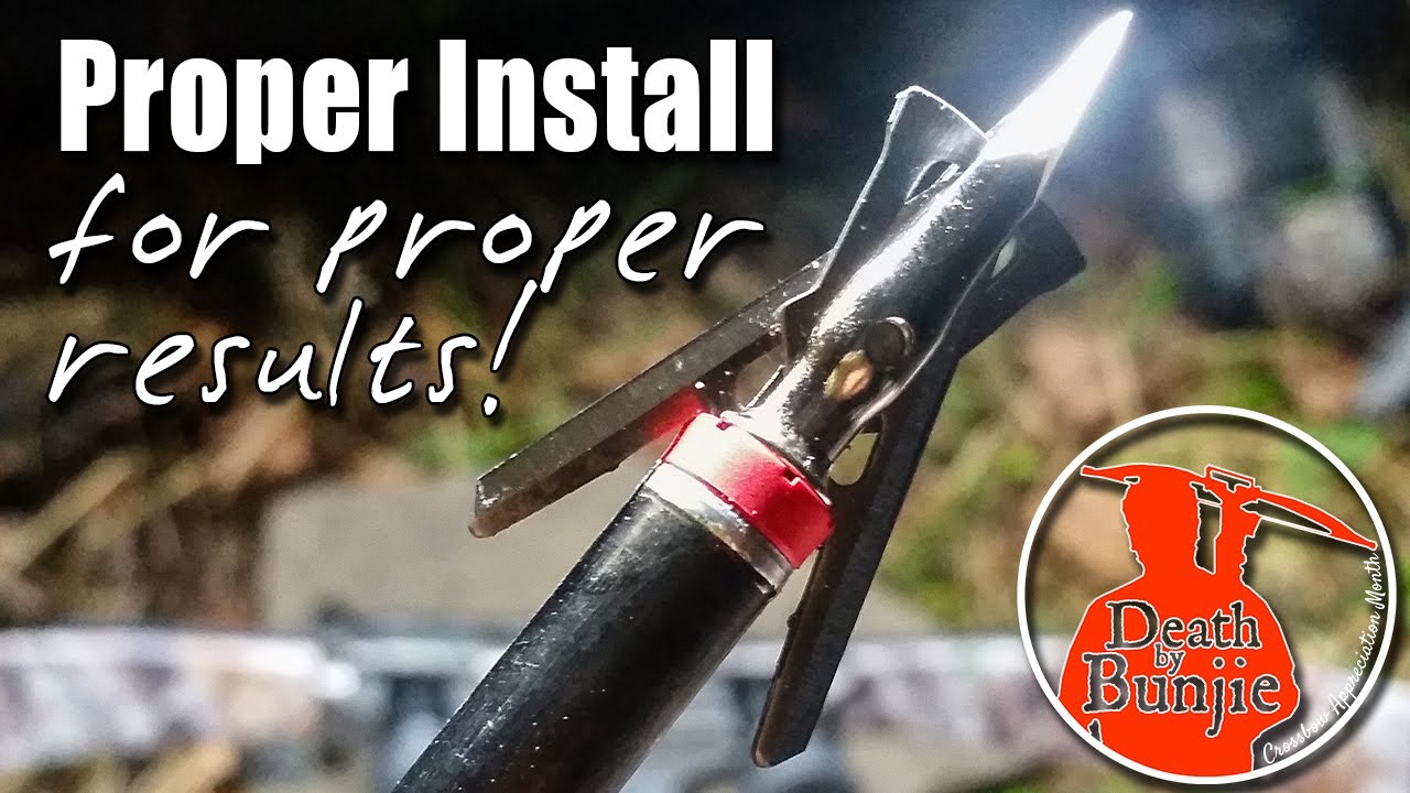 Как правильно установить подкожный наконечник Rage CROSSBOW!
