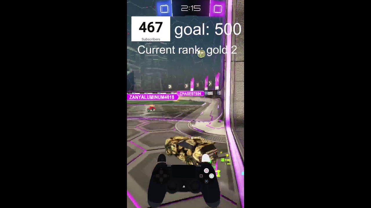 Teaching a VR youtuber hoe to play rocket league as a gold pt 3