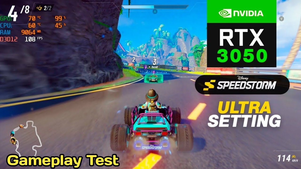 Disney Speedstorm Gameplay PC | RTX 3050 Ultra Graphics 🔥