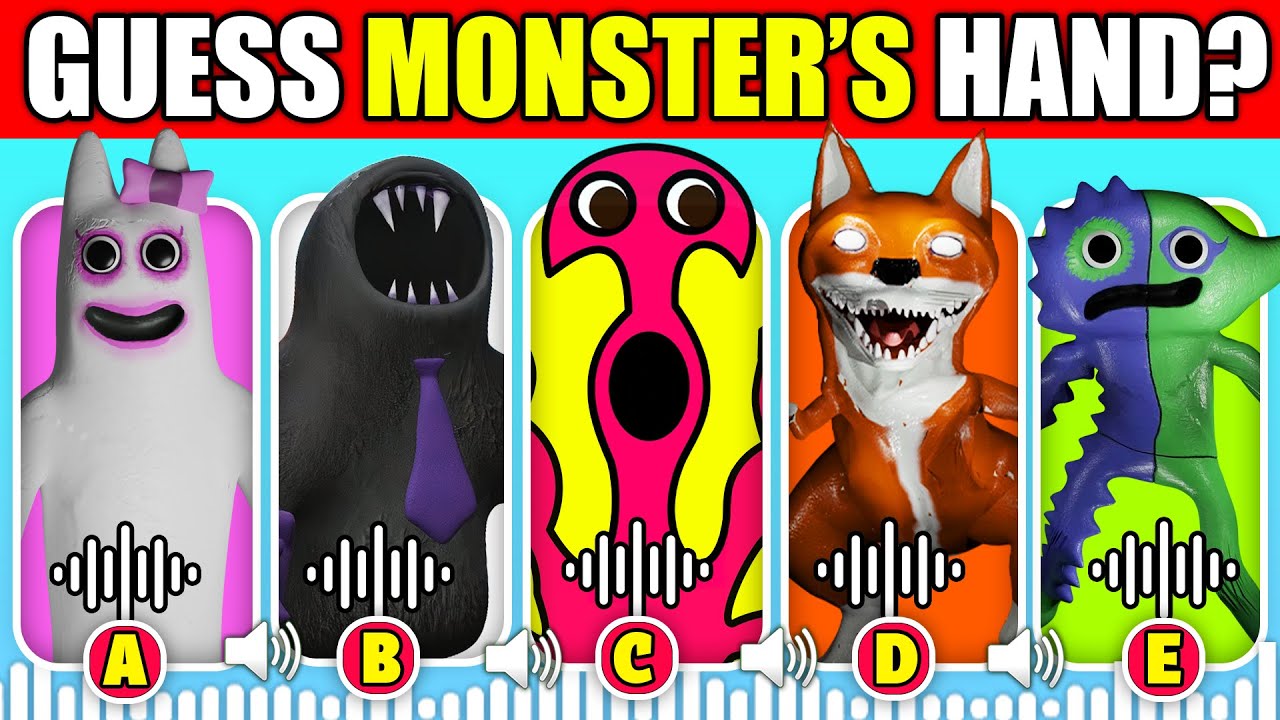 IMPOSSIBLE Guess The MONSTER by Their Hand | GARTEN OF BANBAN 6