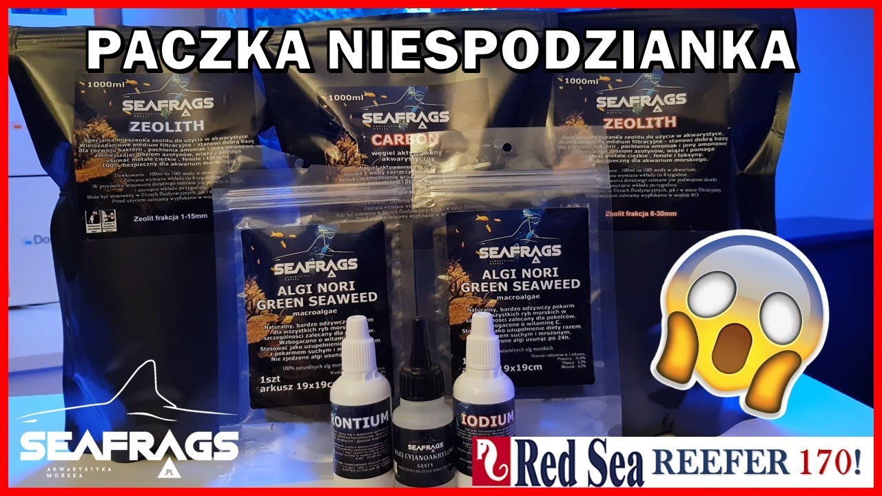 [Morskie] Premierowe produkty od SeaFrags 🙌🎁 Węgiel aktywowany, Zeolit, Jod, Stront, Algi Nori 🆕🧐