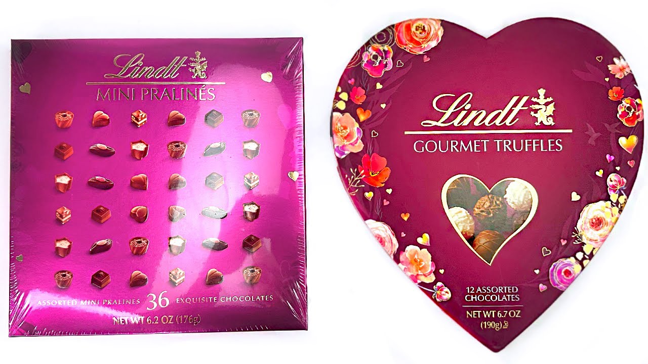 WALMART CHOCOLATE Lindt Gourmet Truffles Assorted Chocolate, Lindt Valentine's Day Mini Pralines